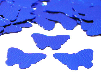 Butterfly Confetti, Royal Blue by the pound or packet